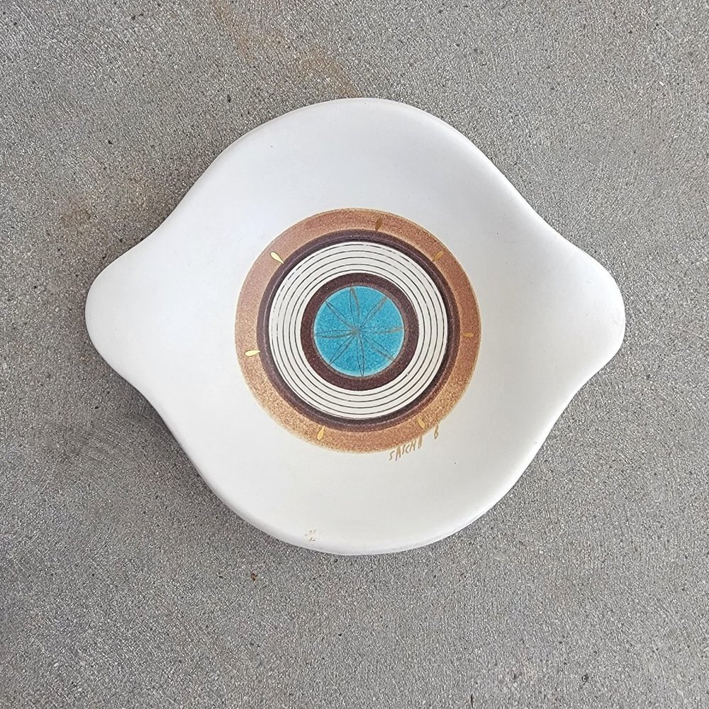 1950s Sascha Brastoff Biomorphic Freeform Dish